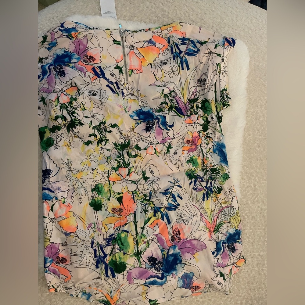 Express Vibrant Floral Print Blouse